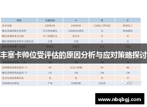 丰塞卡帅位受评估的原因分析与应对策略探讨